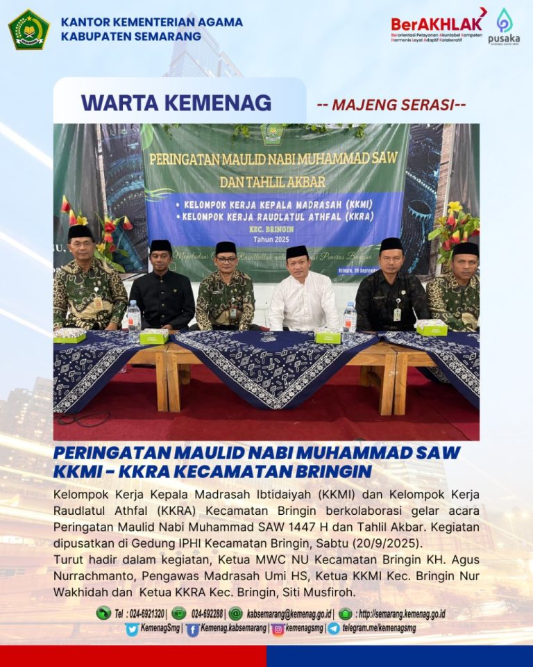 Peringatan Maulid Nabi Muhammad SAW KKMI-KKRA Kecamatan Bringin